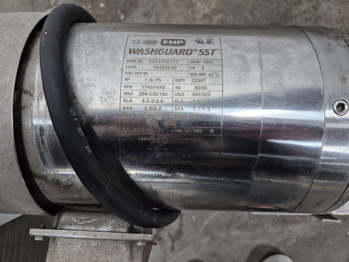 Used 1 HP SS PD Pump with Cart