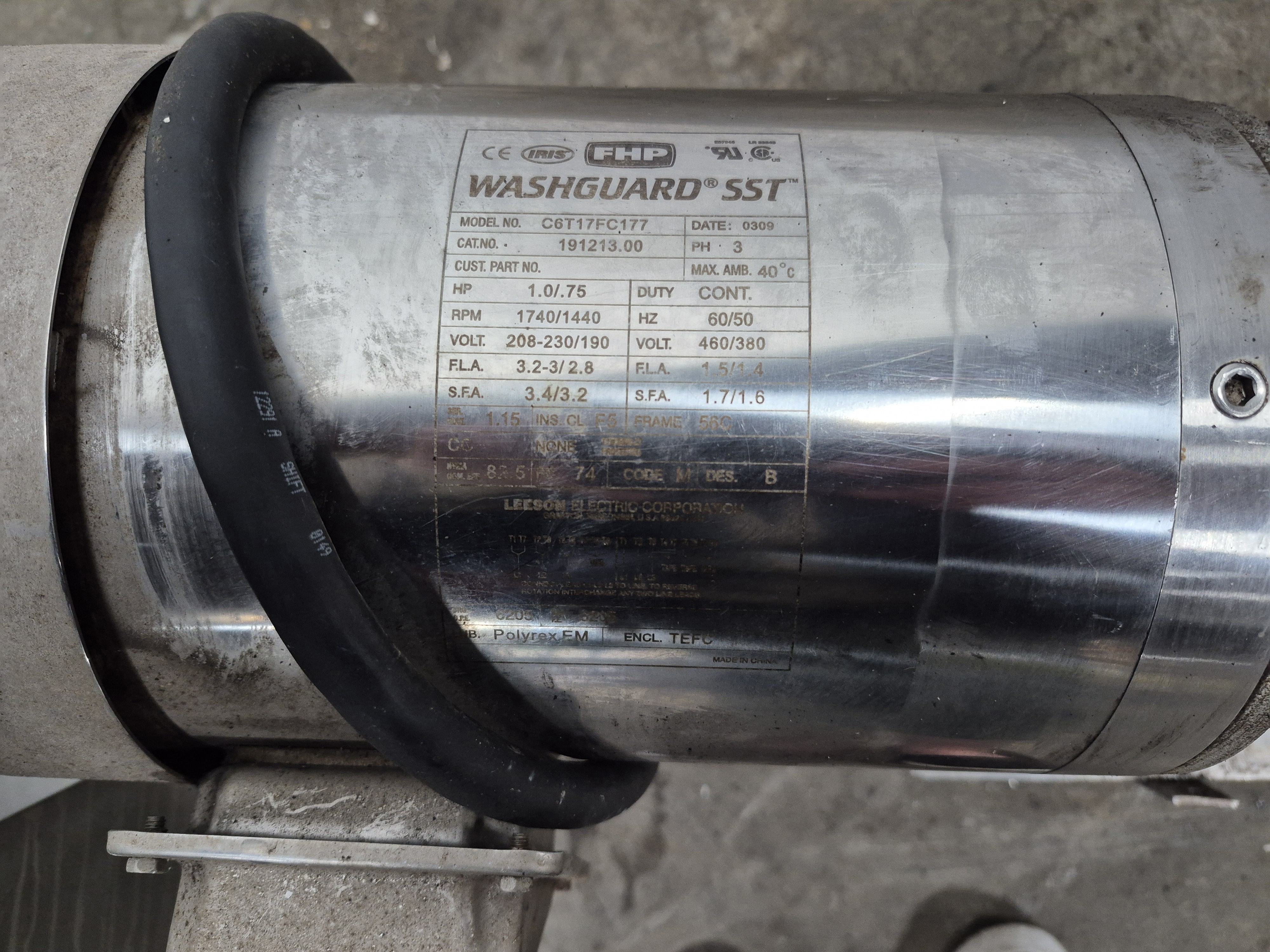 Used 1 HP SS PD Pump with Cart