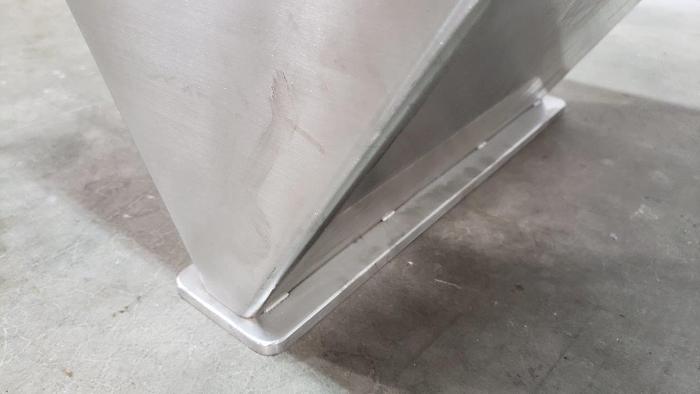 Used 6 Gallon SS Rectangular Hopper