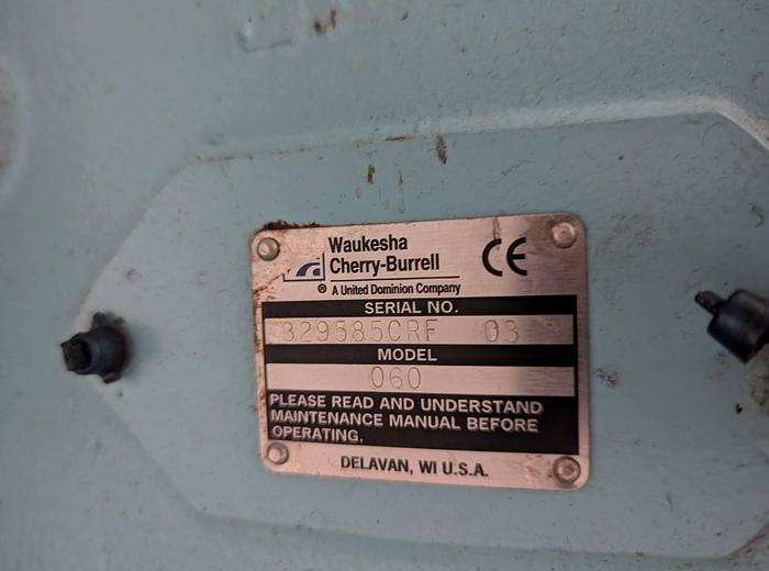 Used Waukesha Cherry-Burrell 060 PD Pump