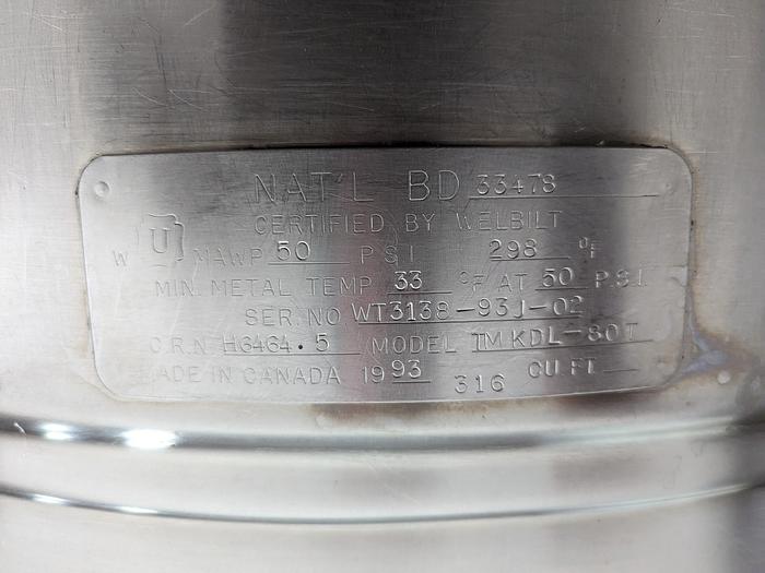 Used Cleveland TMKDL-80T Steam-Jacketed Twin Kettles