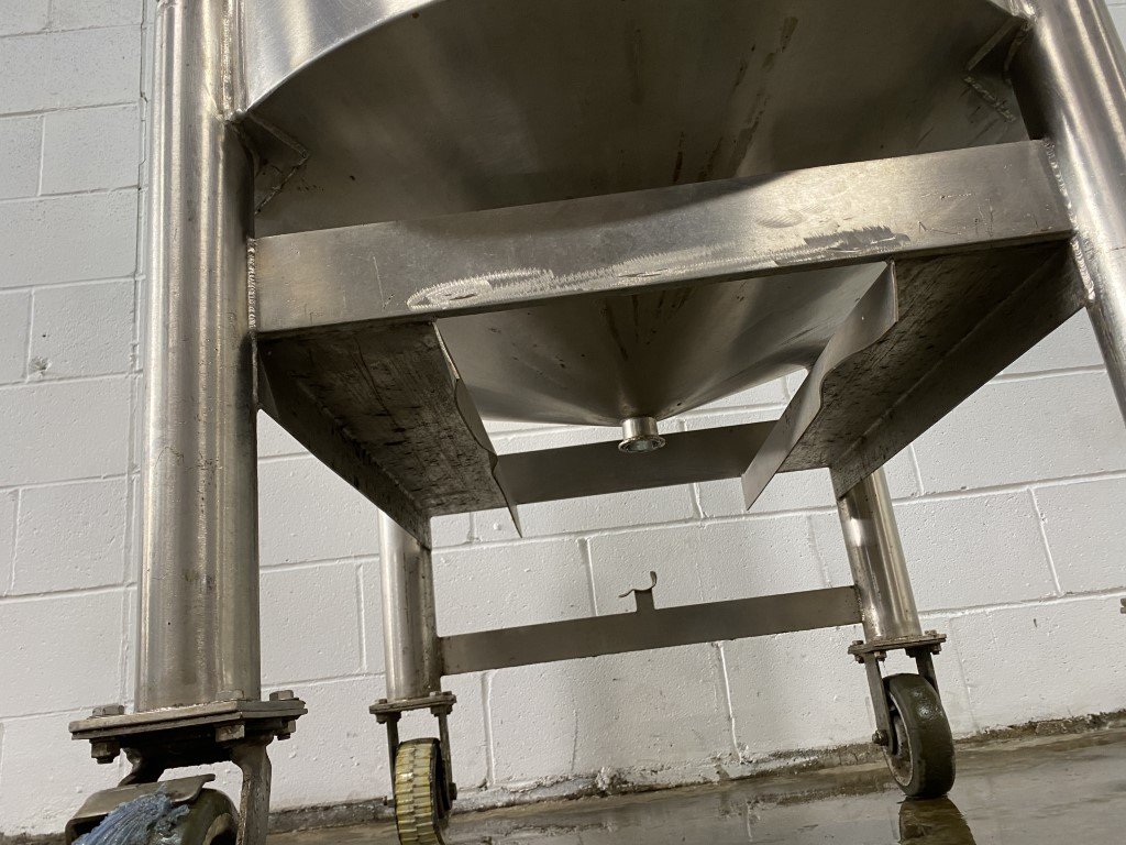 Used SS 180 Gallon Cone-Bottom Tank