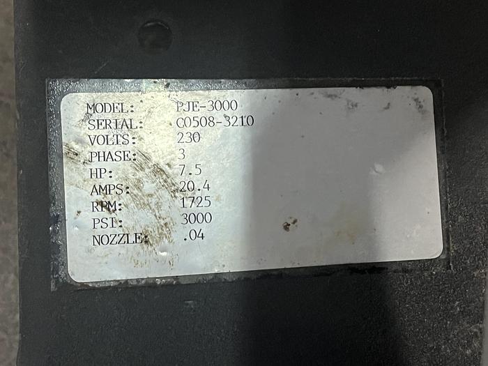 Used PowerJet PJE-3000 Pressure Washer