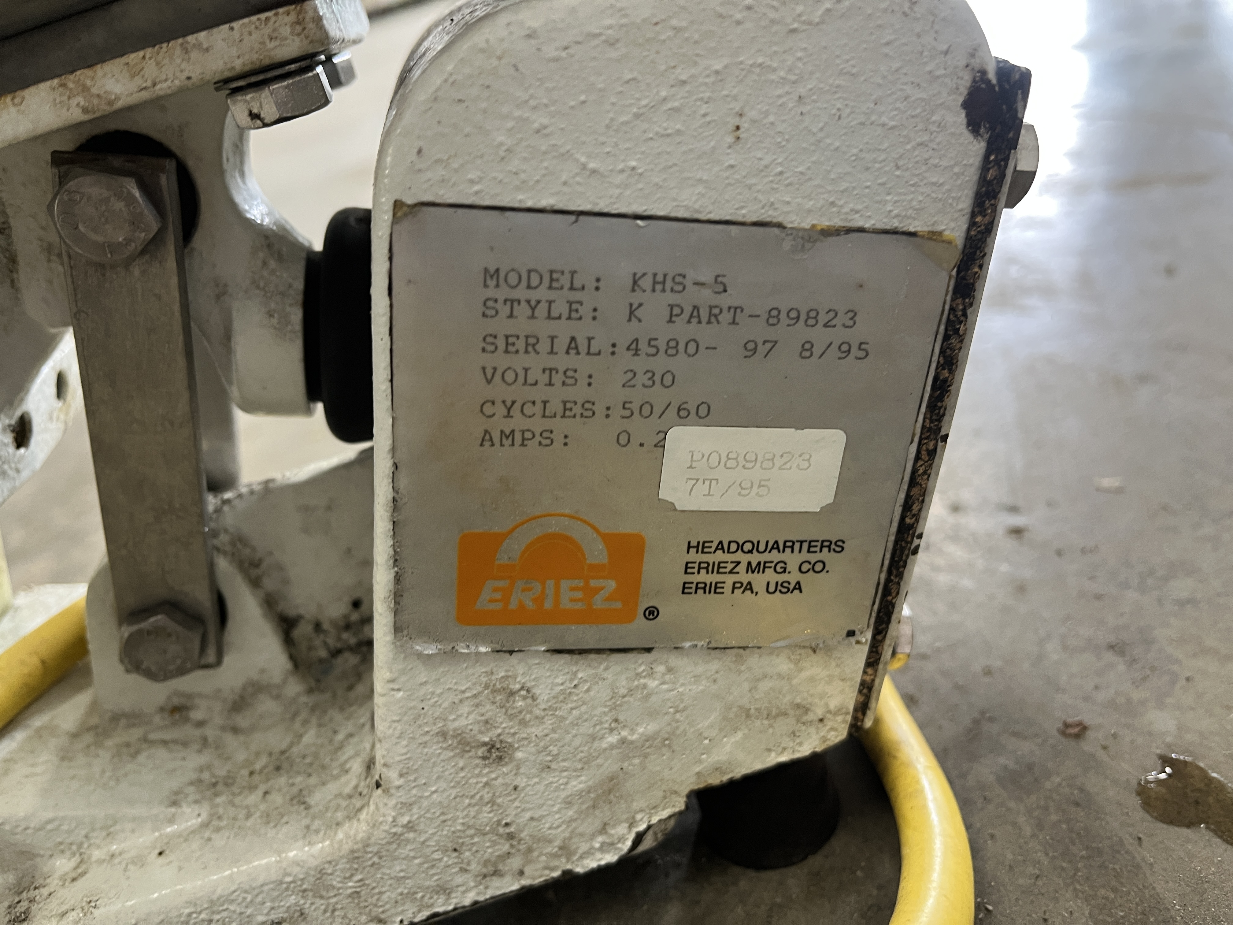 Used Eriez KHS-5 Vibratory Feeder