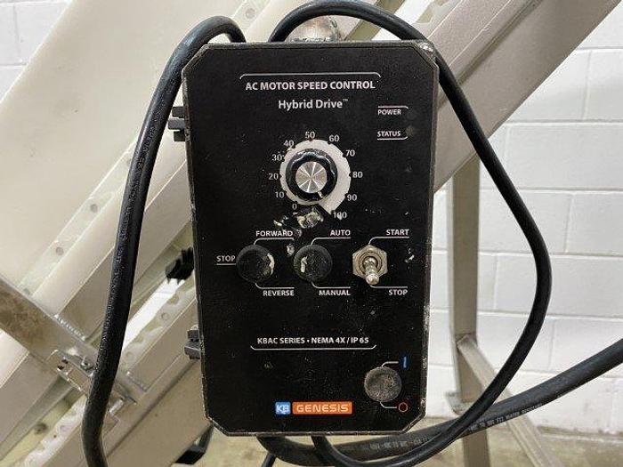 Used 5' High Cleated Incline Conveyor