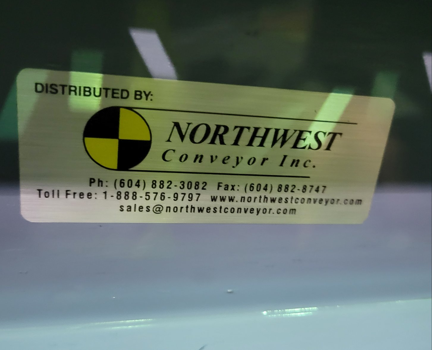 Used 8' Industrial Conveyor with Baldor 12 HP Motor