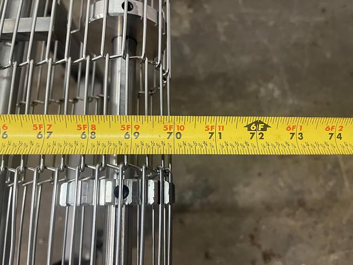 Used New Wave 6'L Wire Mesh Conveyor