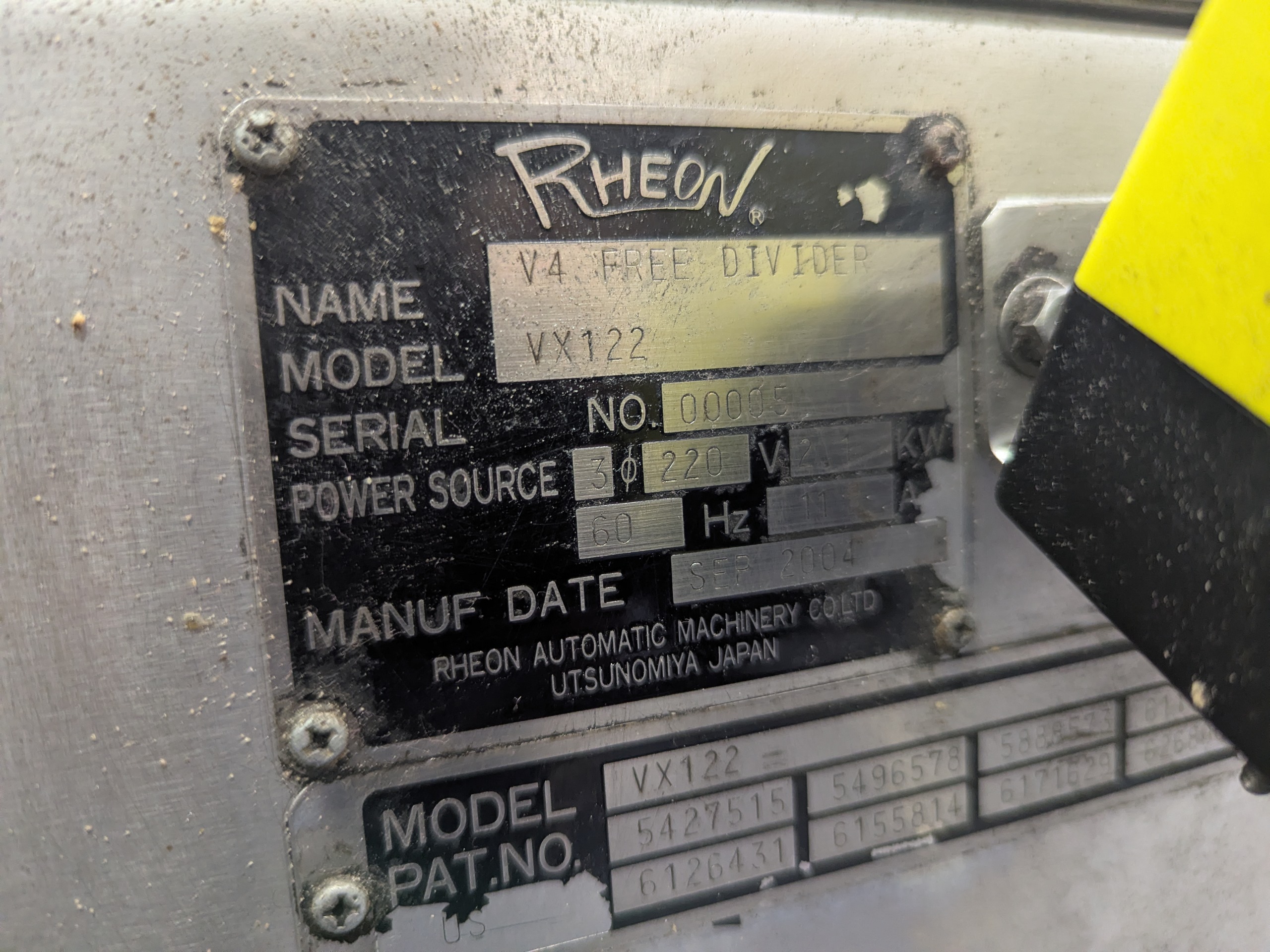 Used Rheon Bread Line