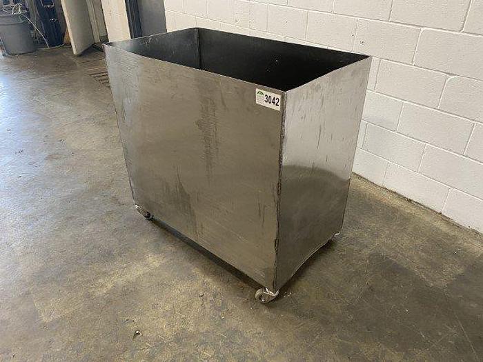 Used SS Mobile Storage Bin