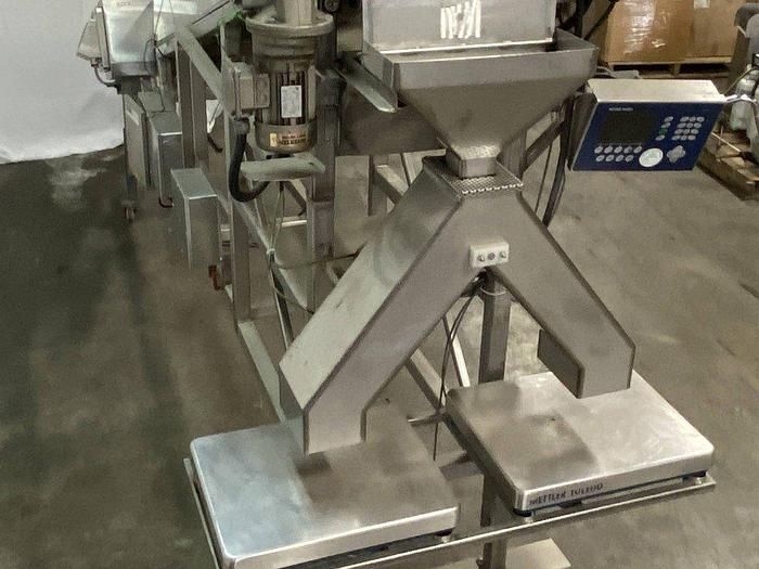 Used Incline Conveyor With Metal Detector & Scales