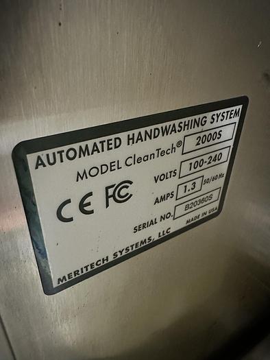 Used Maritech CleanTech 2000S Handwashing System