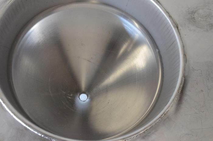 Used Table with Conical Hopper