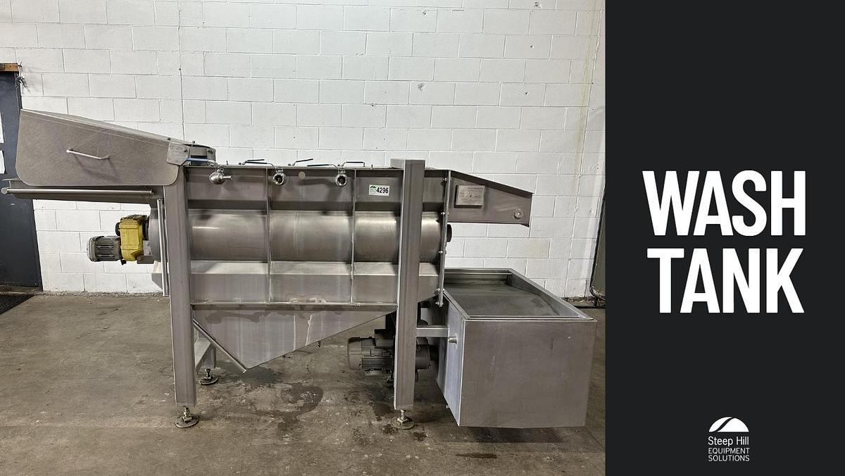 Used DTS Produce Corkscrew Wash Tank
