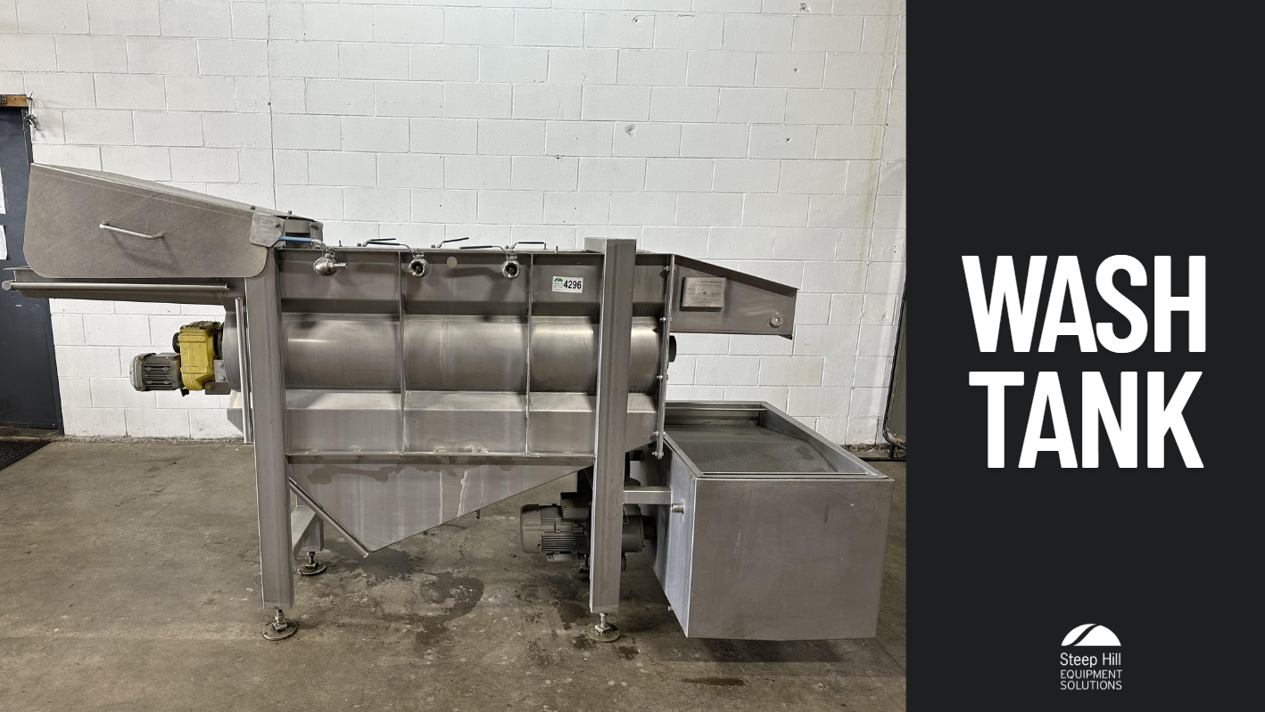Used DTS Produce Corkscrew Wash Tank