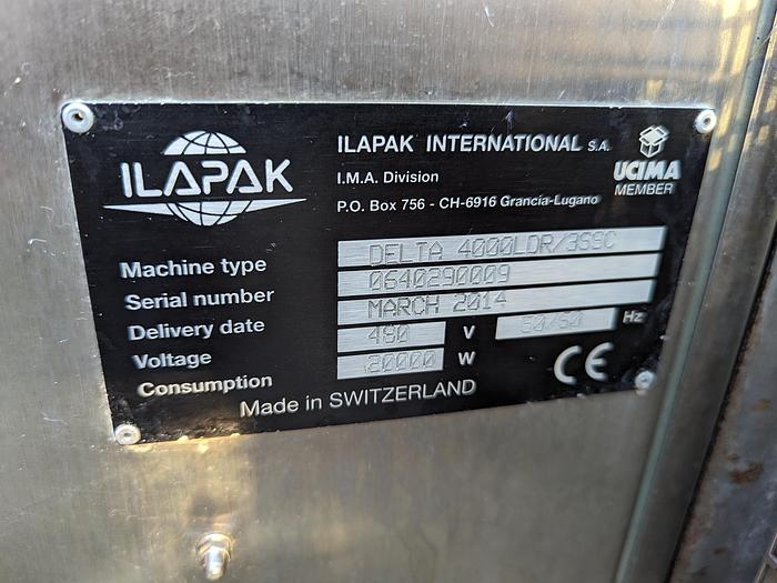 Used ILAPAK Delta 4000 LDR-3SSC Flow Wrapper