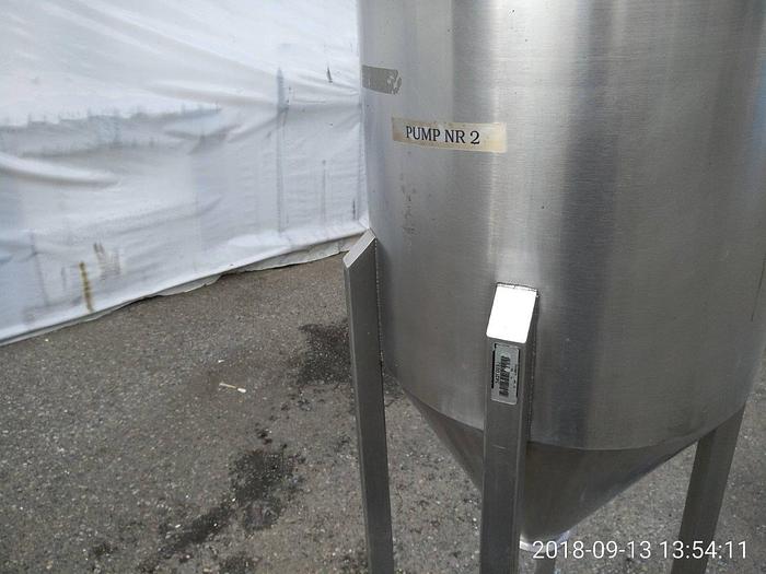 Used 35 Gallon Cone Bottom Vertical Tank