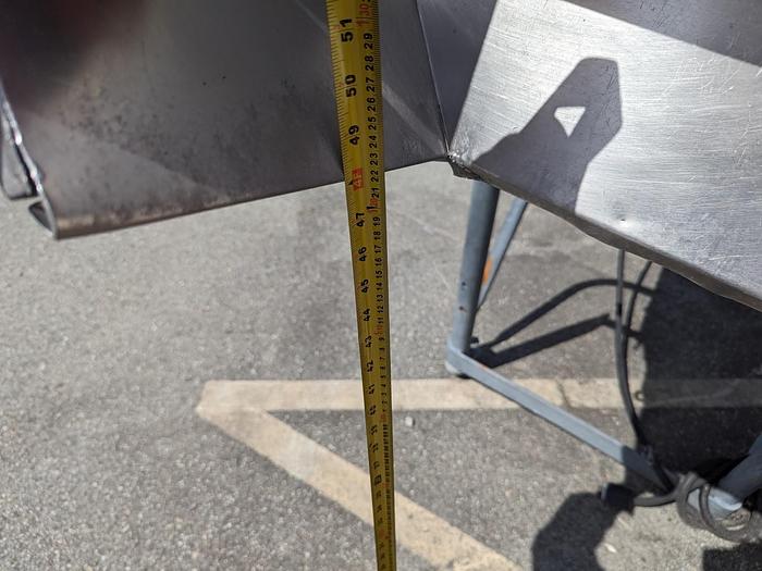 Used 14'L Cleated Incline Conveyor