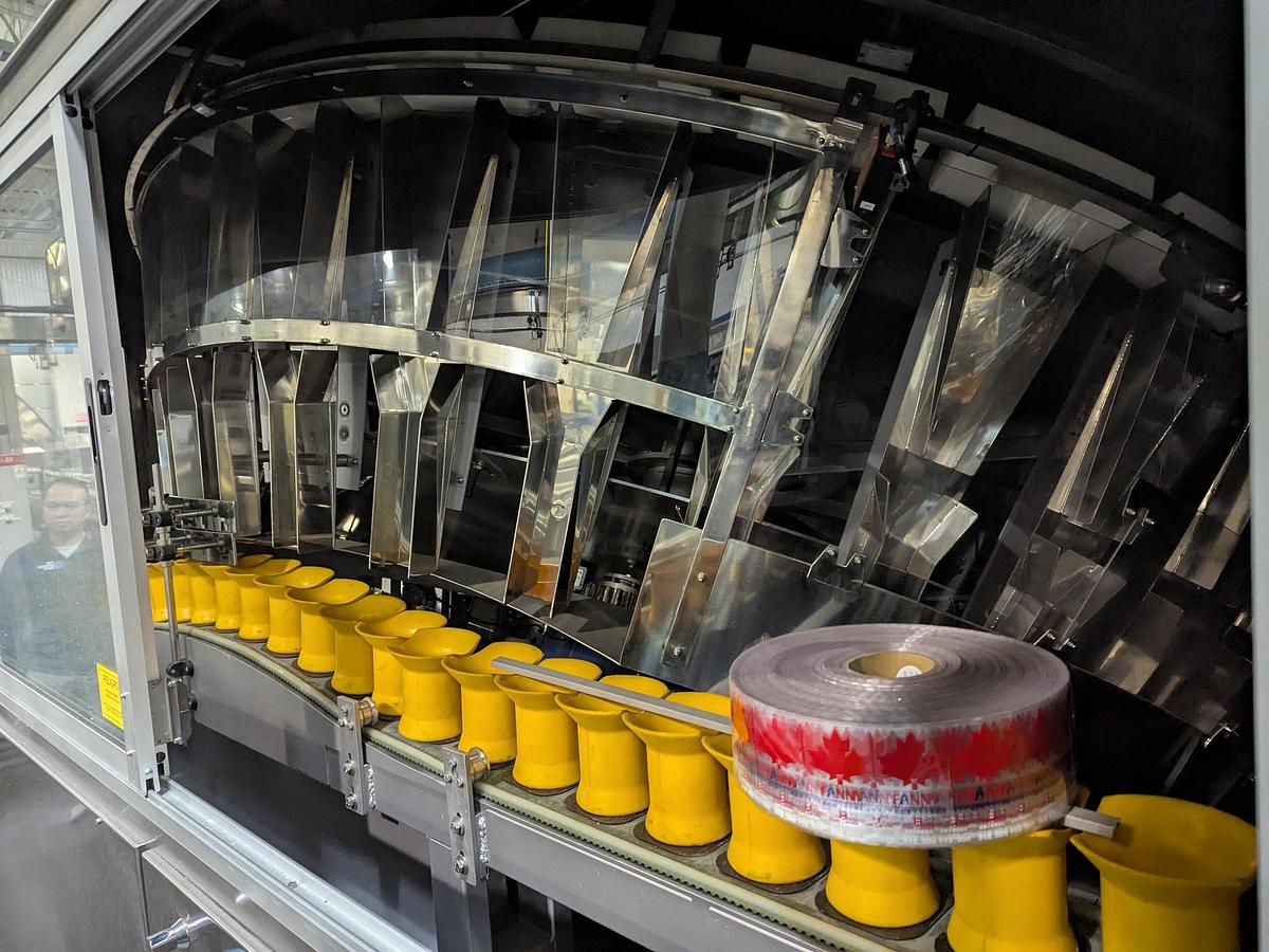 Used Posimat Bottle Silo and BI-N-35 Unscrambler