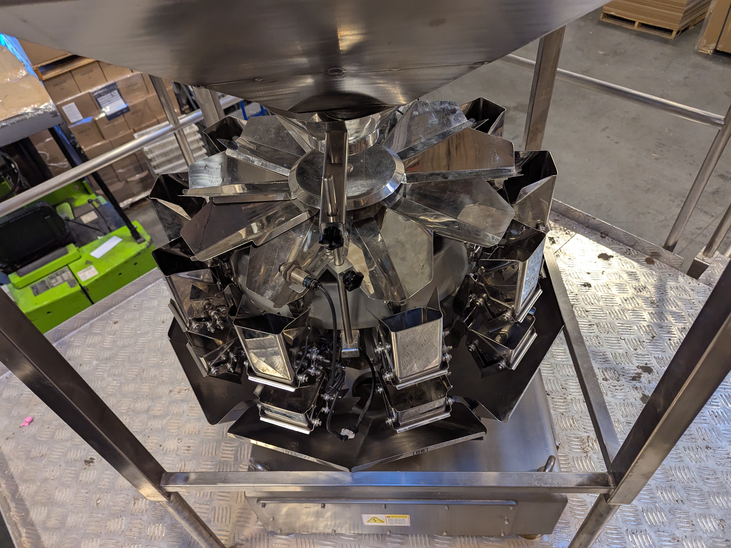 Used Matrix 916R Bagger with Platform and 10 Head Scale