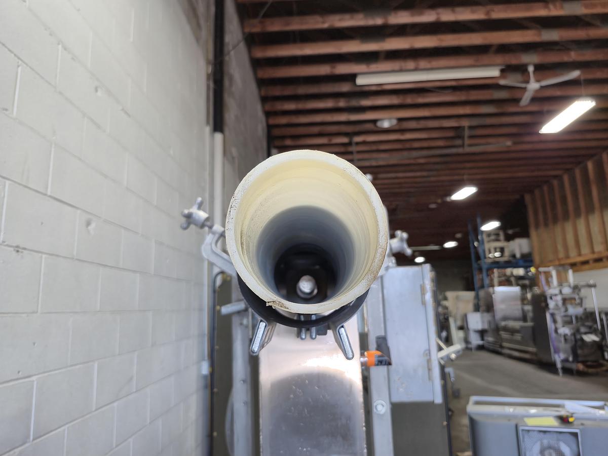 Used Flexicon Flexible Screw Conveyor Discharge Head & Drive