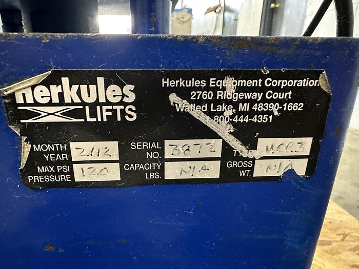 Used Pneumatic Paint Can Crusher