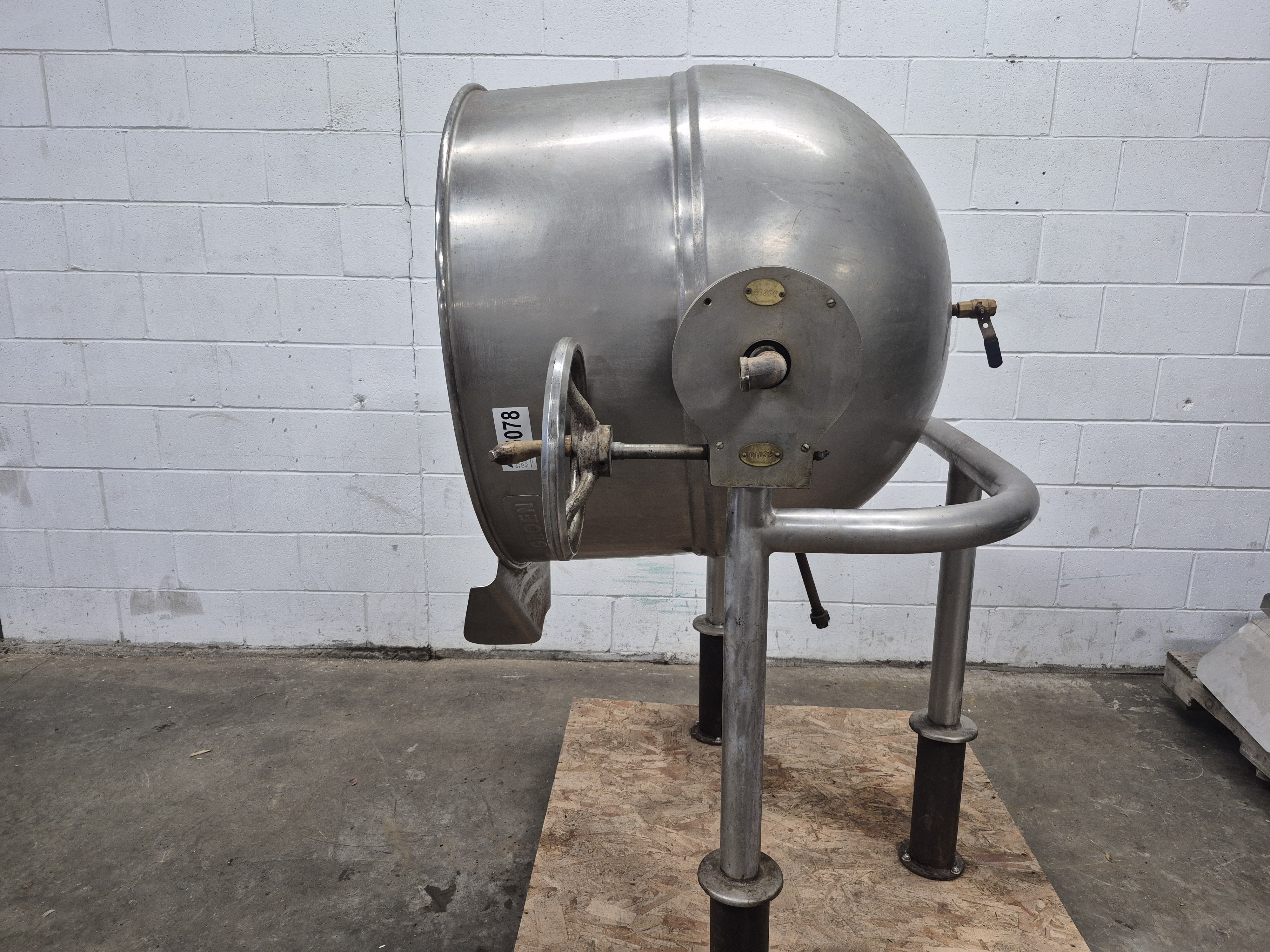 Used Goren D-80 SP 80 Gallon Jacketed Tilting Kettle