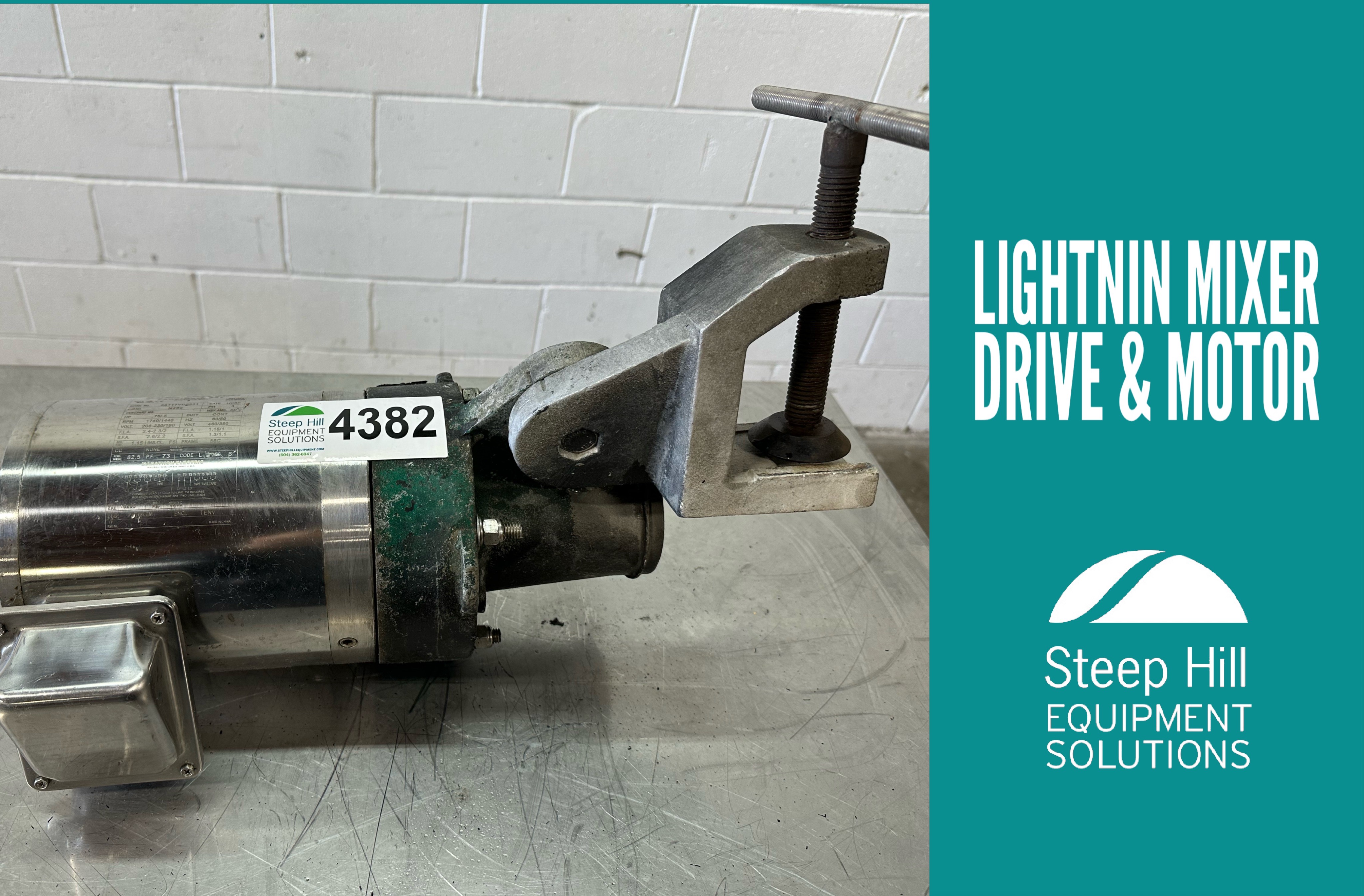 Used Lightnin Mixer Drive and Motor