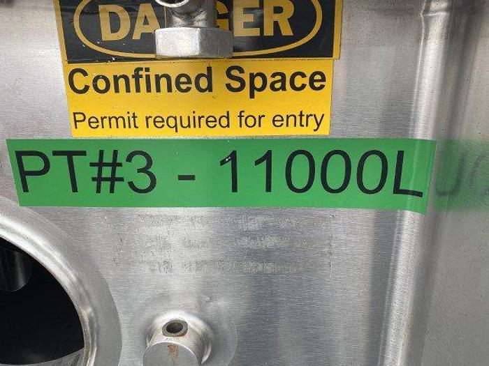 Used Creamery Package 3000 Gallon Jacketed Tank