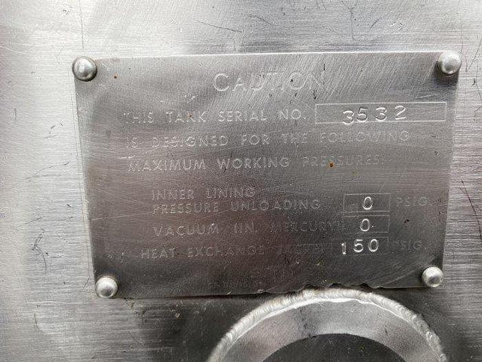 Used Creamery Package 3000 Gallon Jacketed Tank for Sale at Steep Hill