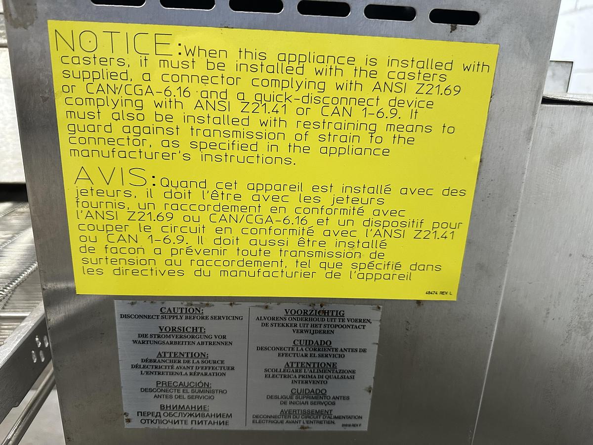 Used Middleby Marshall Impingement Oven