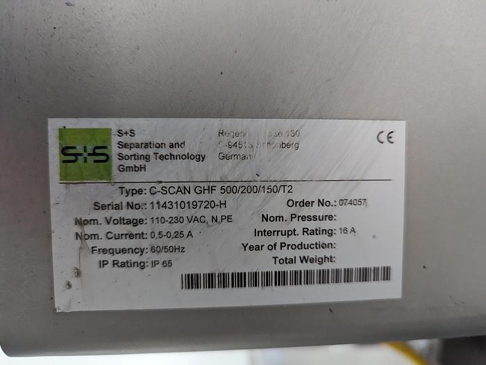 Used Sesotec C-Scan GHF Metal Detector