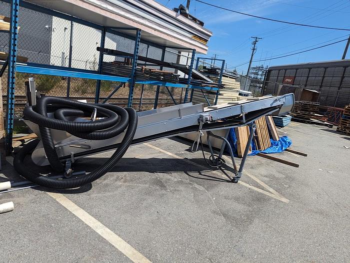 Used 14'L Cleated Incline Conveyor