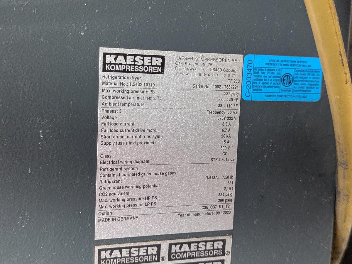 Used Kaeser TF 280 Refrigeration Dryer