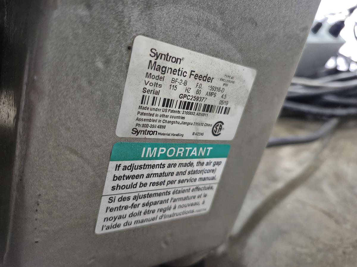 Used Syntron BF-2-B Electromagnetic Vibratory Feeder