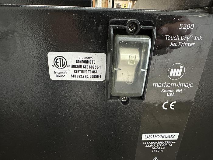 Used Markem-Imaje 5200 Ink Jet Printer