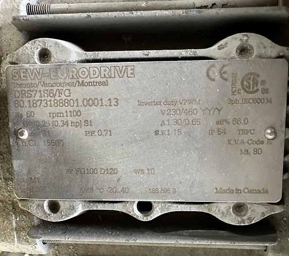 Used DTS Produce Corkscrew Wash Tank