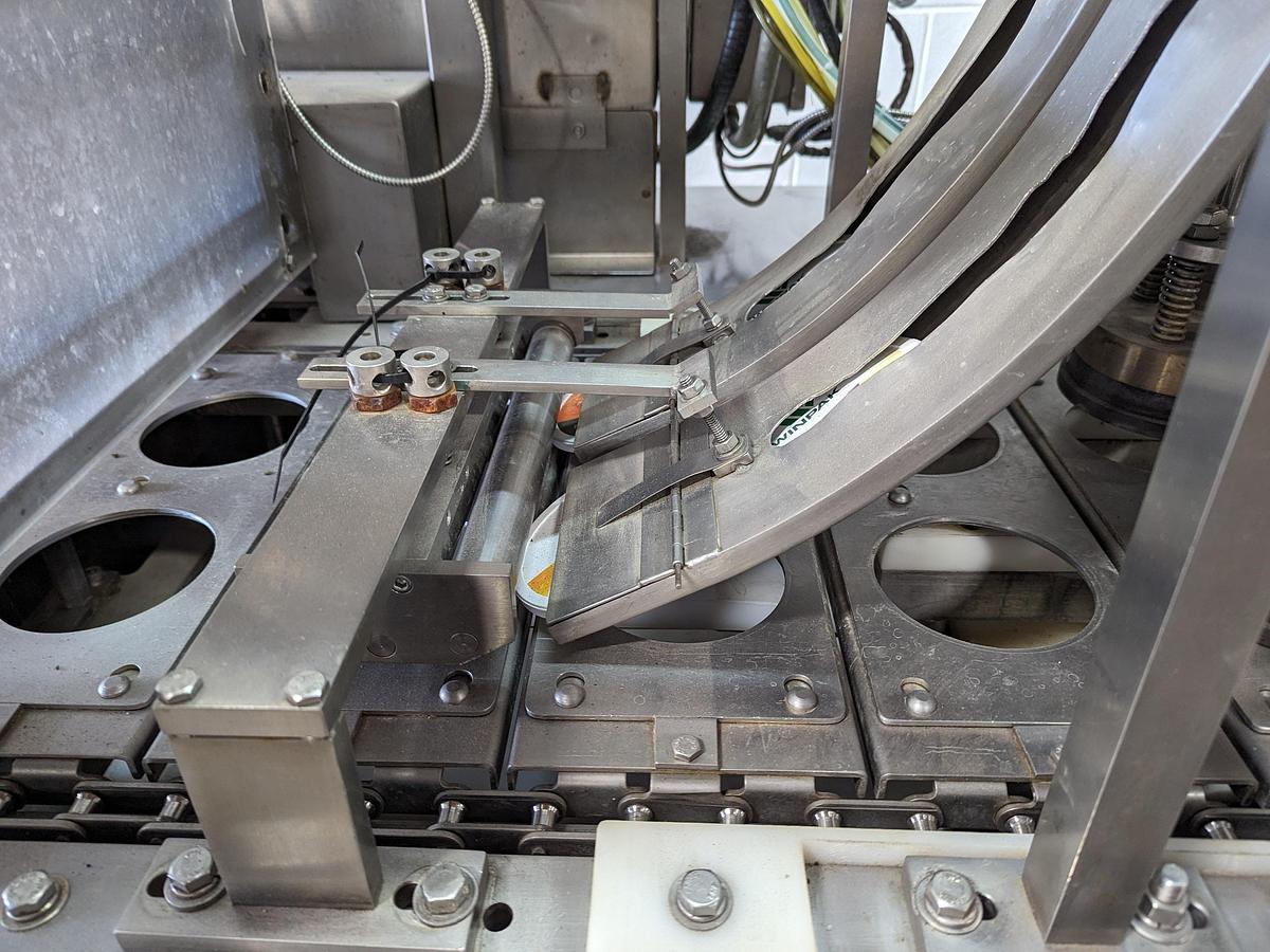 Used Modern Packaging 2 Lane Cup Filler