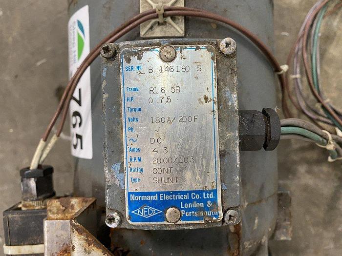 Used Normand 0.75 Hp DC Shunt Motor