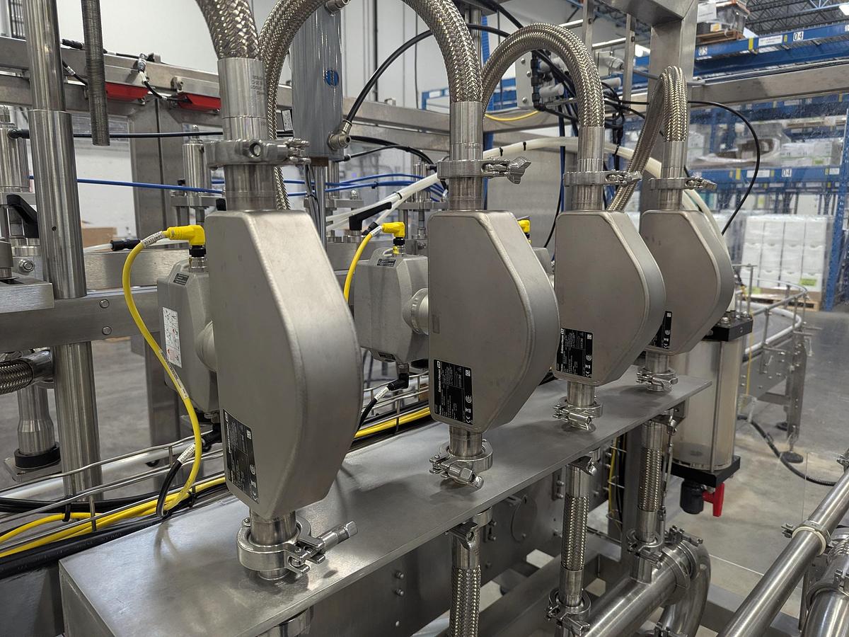 Used Promach 4 Head Pail Filling Line Including Filler, Capper & Date Coder