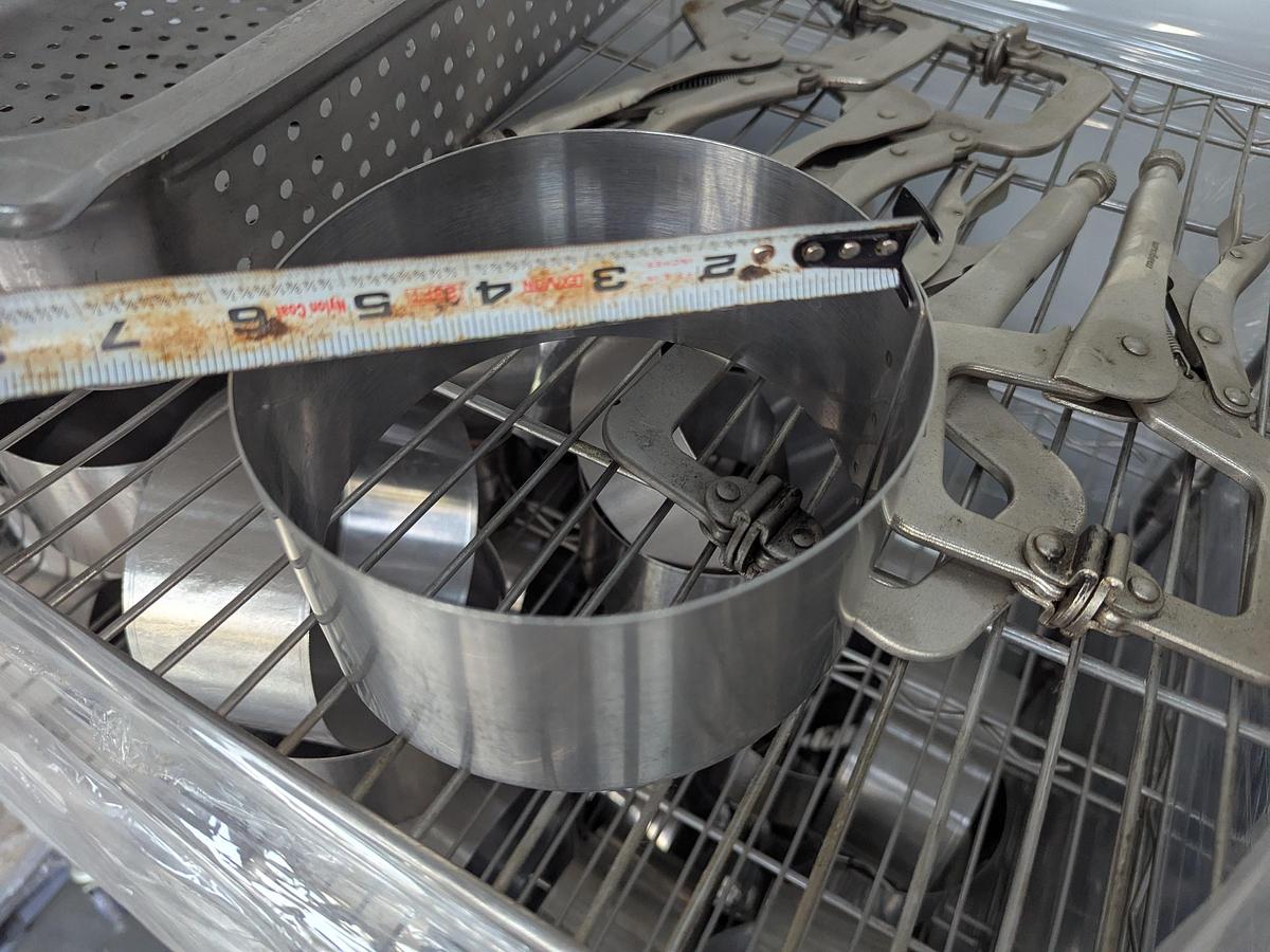 Used Stainless Steel Ice Cream Cake Ring Molds