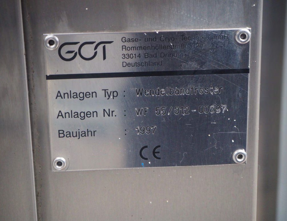 Used GCT 12-Tier Spiral Freezer