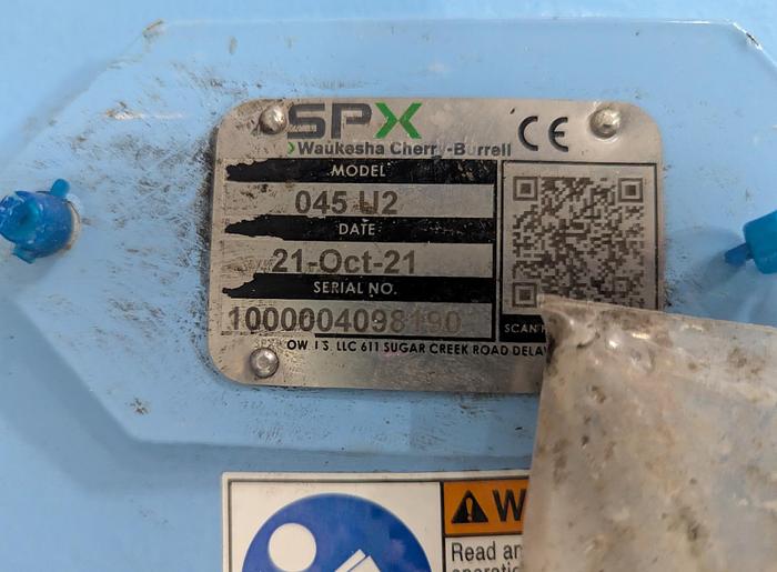 Used Waukesha 045 U2 PD Pump with Cart