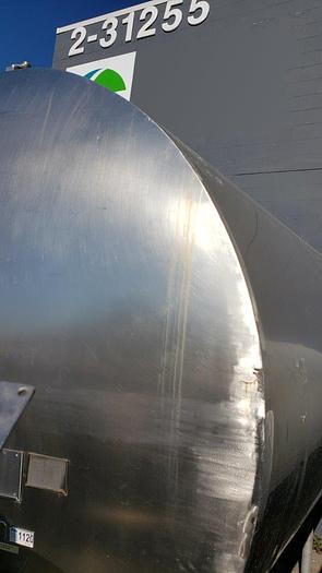 Used Ellett 5,000 Gallon Insulated Horizontal Tank