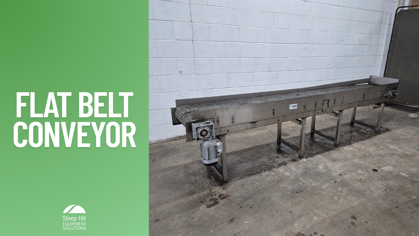 Used 9.5ft Flat Belt Conveyor