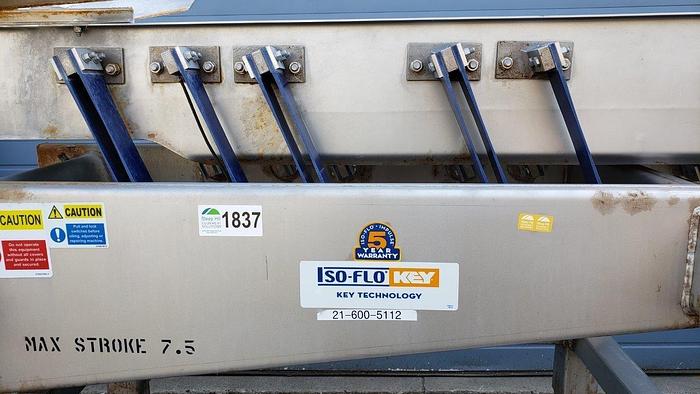 Used KEY Iso-Flo Shaker Conveyor