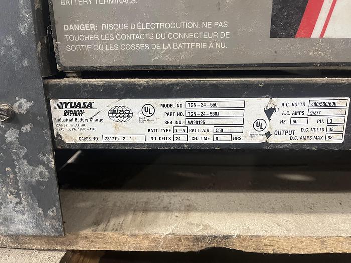Used Yuasa TGN-24-550 Battery Charger