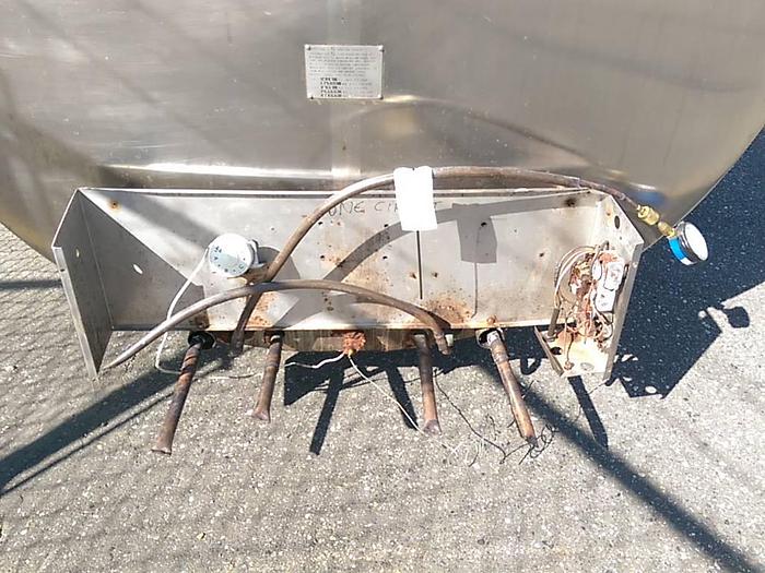 Used 1250 Gallon SS Horizontal Milk Tank