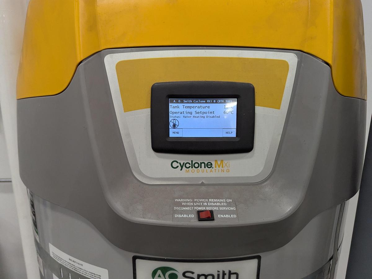 Used A.O. Smith Cyclone MXi Gas Water Heater