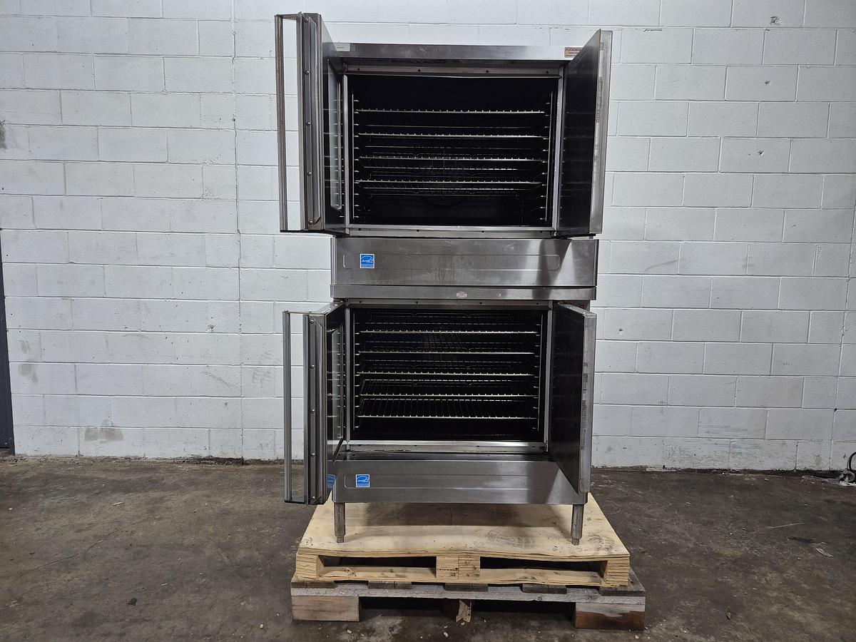 Used Blodgett SHO-E Double Stack Convection Ovens