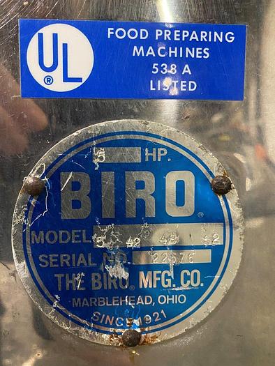 Used Biro Manual Feed Meat Grinder